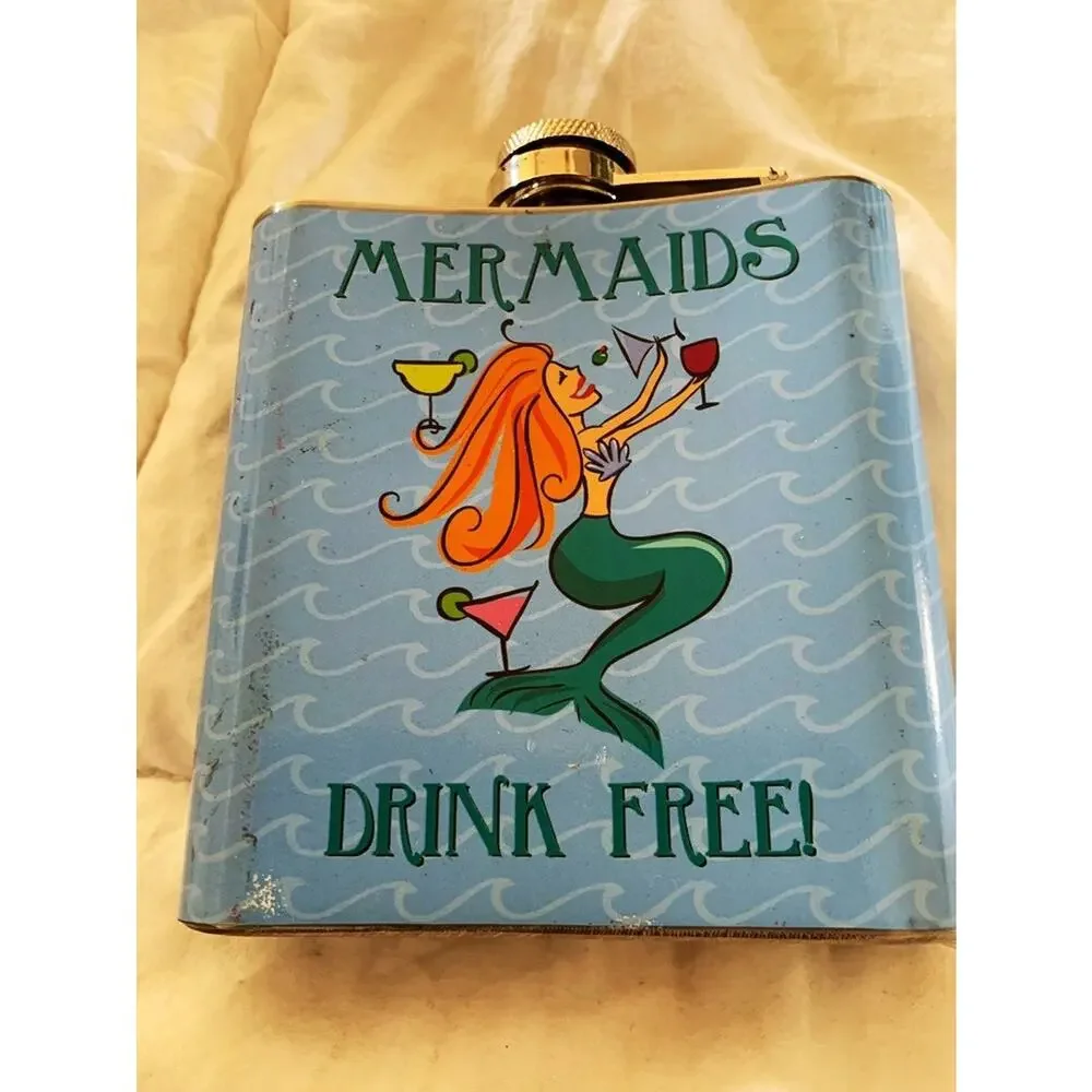 Mermaids drink free Flask‎